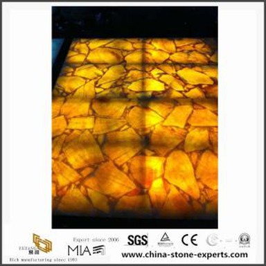Kollane ONYX marmorist Mosaic plaat toodete disain plaadid Mosaic marki tehasest