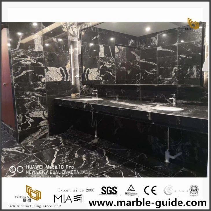 Fantasy Black Marble For Bathroom Design