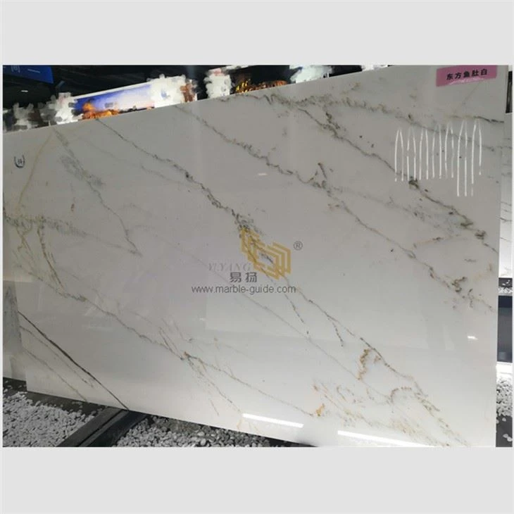 Carrara Golden Marble Slabs For Projects