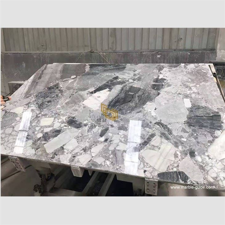 Snow Gray Marble Slabs For Floor