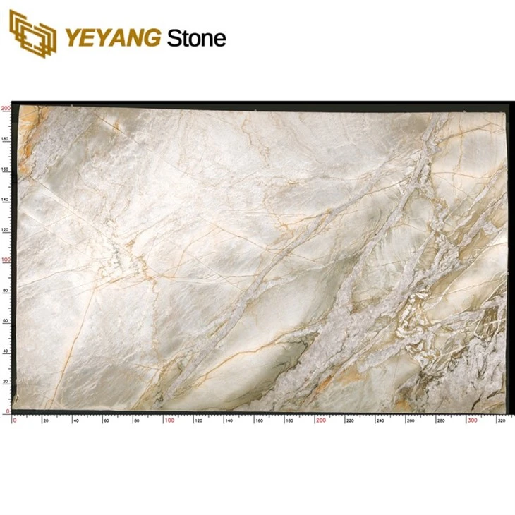 Luxury Natural Stone Dior Green Marble Tiles for Bathroom Wall